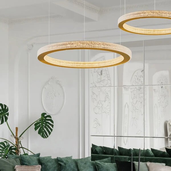LED luster Fiore 60 zlaté – Zlatá