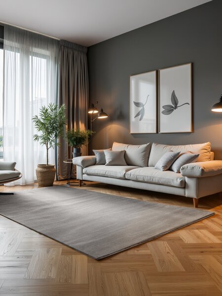 ELLE Decoration , Kusový koberec Perles 106186 Cream Grey z kolekcie Elle, 120x170, šedá, obývacia izba