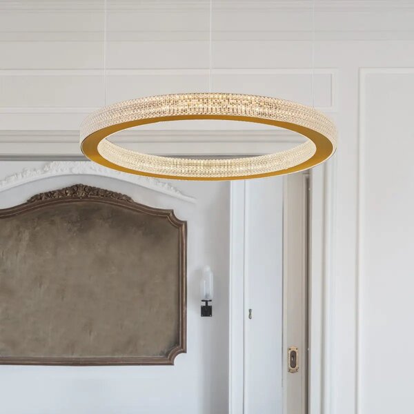 LED luster Fiore 40 zlaté – Zlatá