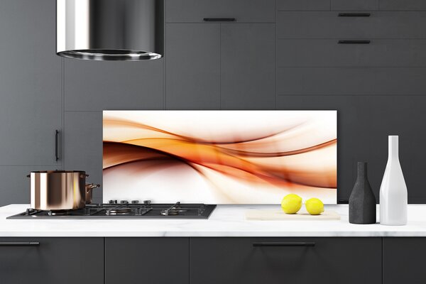 Sklenený obklad Do kuchyne Abstrakcie umenie vlny 125x50 cm