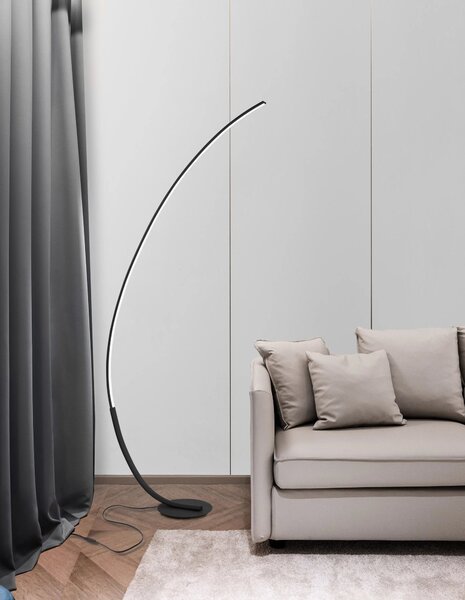 LED stojaca lampa Premium 26 čierne – Čierna