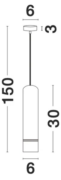 Skandinavsky luster Esca 6 biele – Biela