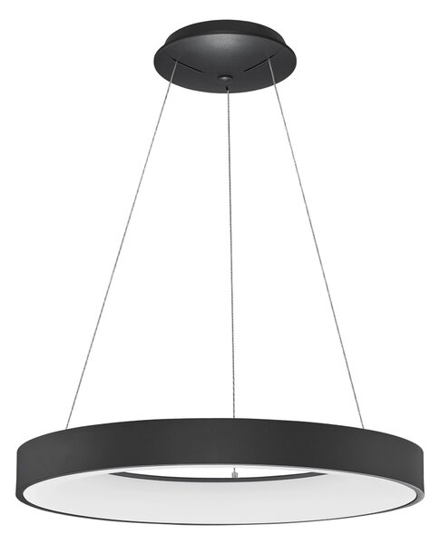 LED luster Rando Thin 60 4000K čierne – Čierna