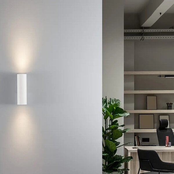 LED nástenné svietidlo Nosa 56 biele – Biela