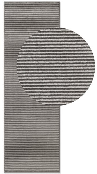 ELLE Decoration , Behúň Perles 106187 Cream Anthracite z kolekcie Elle, 80x240, šedá, obývacia izba