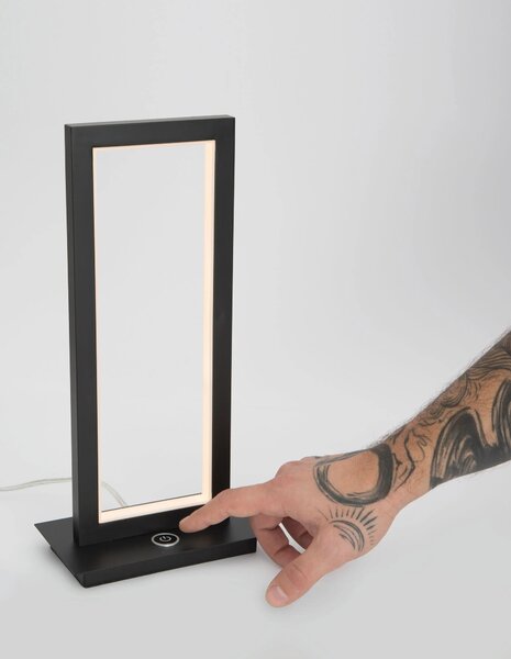 LED stolová lampa Cornice – Čierna