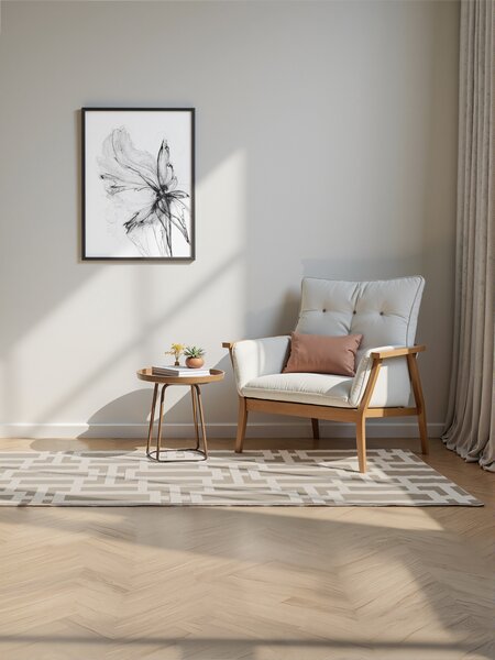 ELLE Decoration , Behúň Perles 106188 Cream z kolekcie Elle, 80x240, béžová, obývacia izba