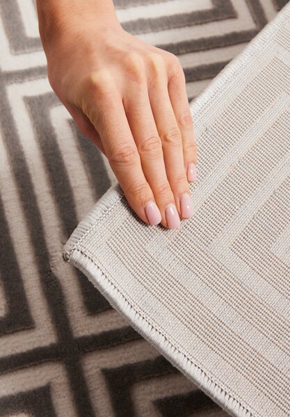 ELLE Decoration, Kusový koberec Perles 106190 Cream Grey z kolekcie Elle, 120x170, šedá, obývacia izba