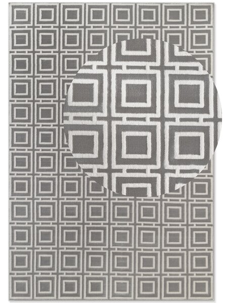 ELLE Decoration, Kusový koberec Perles 106190 Cream Grey z kolekcie Elle, 120x170, šedá, obývacia izba