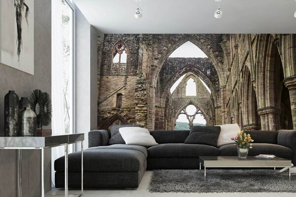 Samolepiaca vliesová fototapeta Kláštor Tintern 375 x 250 cm