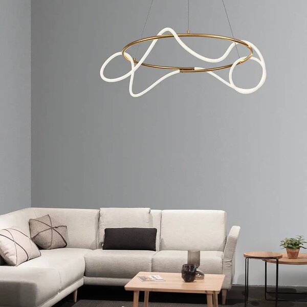 LED luster Tiriac 70 zlaté – Zlatá