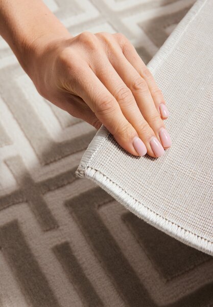 ELLE Decoration , Behúň Perles 106191 Cream z kolekcie Elle, 80x240, béžová, obývacia izba