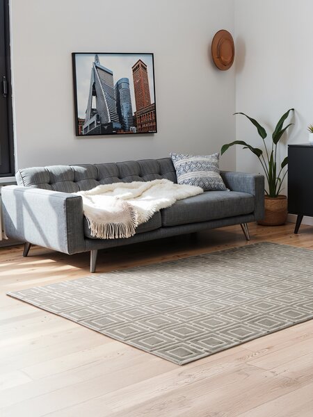 ELLE Decoration, Kusový koberec Perles 106190 Cream Grey z kolekcie Elle, 120x170, šedá, obývacia izba