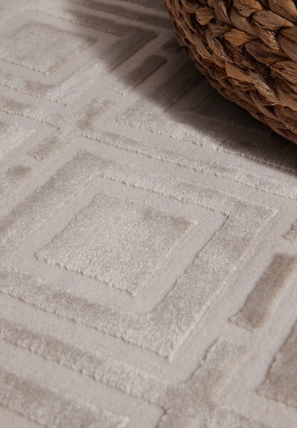 ELLE Decoration , Behúň Perles 106191 Cream z kolekcie Elle, 80x240, béžová, obývacia izba