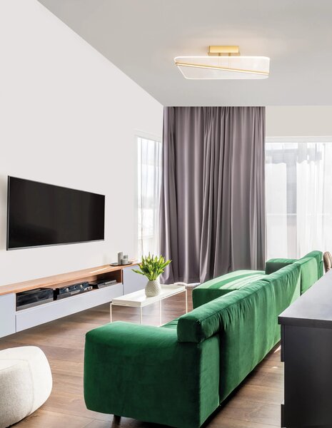 LED stropné svietidlo Siderno B 50 zlaté – Zlatá