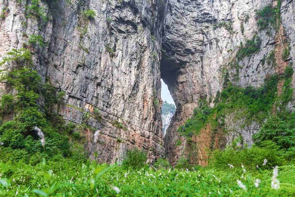 DIMEX | Vliesové fototapety na stenu Wulong Karst MS-5-1202 | 375 x 250 cm | zelená, hnedá, šedá