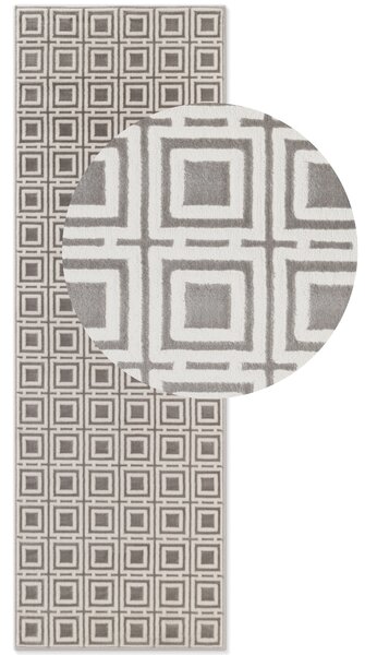 ELLE Decoration, Behúň Perles 106190 Cream Grey z kolekcie Elle, 80x240, šedá, obývacia izba