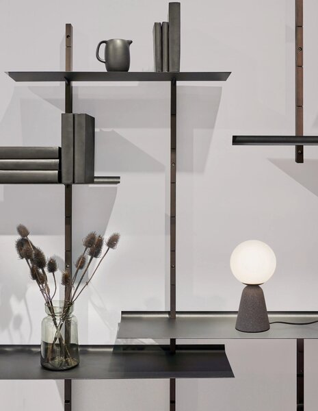Dizajnová stolová lampa Zero 10 Svetlá sivé – Sivá