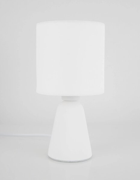 Dizajnová stolová lampa Zero 12 biele – Biela