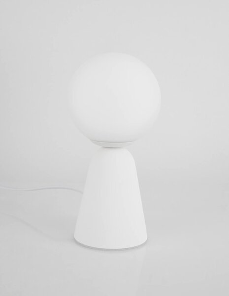 Dizajnová stolová lampa Zero 10 biele – Biela