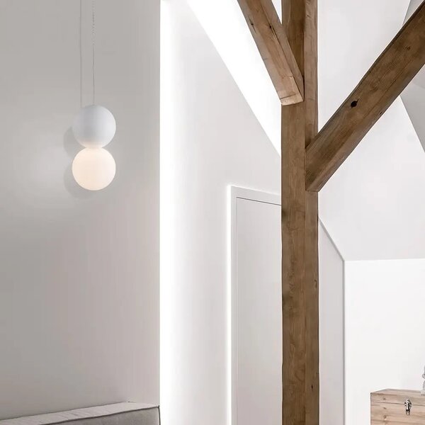 Moderný luster Zero 10 biele – Biela