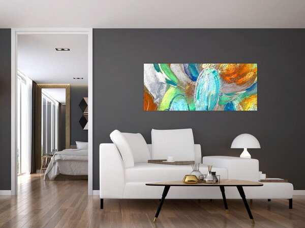 Obraz - Farebná abstrakcia (120x50 cm)