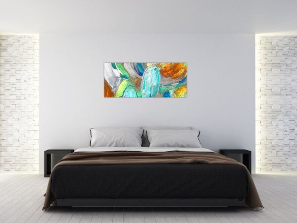 Obraz - Farebná abstrakcia (120x50 cm)