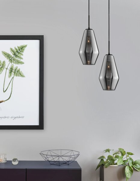 Moderný luster Veiro 17 chróm – Sivá