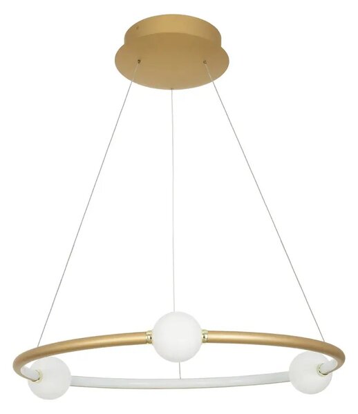 LED luster Celia 64 zlaté s diaľkovým ovládaním – Zlatá