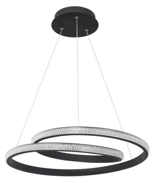 LED luster Grania 55 čierne – Čierna