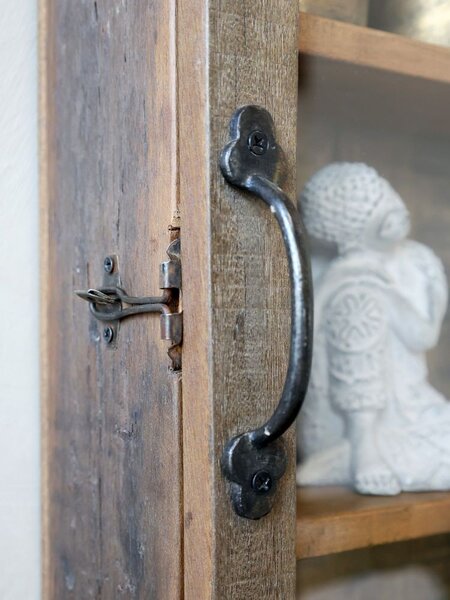 Hnedá antik drevená nástenná polička Grimaud Unit - 40*13*60 cm - Chic Antique