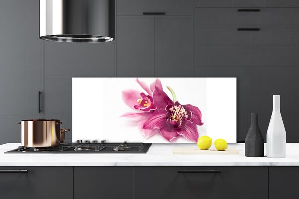 Sklenený obklad Do kuchyne Kvety rastlina príroda 125x50 cm