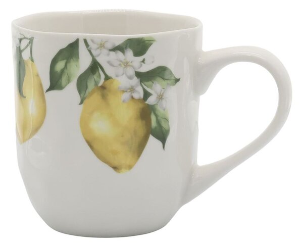 Porcelánový hrnček s citrónmi Maison Limone Blossom - 9 * 9,5 cm / 390ml - Chic Antique