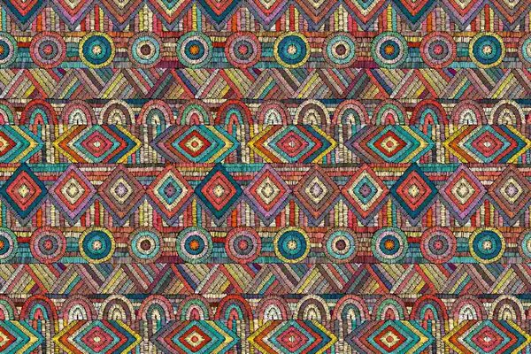 DIMEX | Vliesové fototapety na stenu Indiánsky vzor MS-5-2503 | 375 x 250 cm | modrá, červená, biela, žltá, ružová