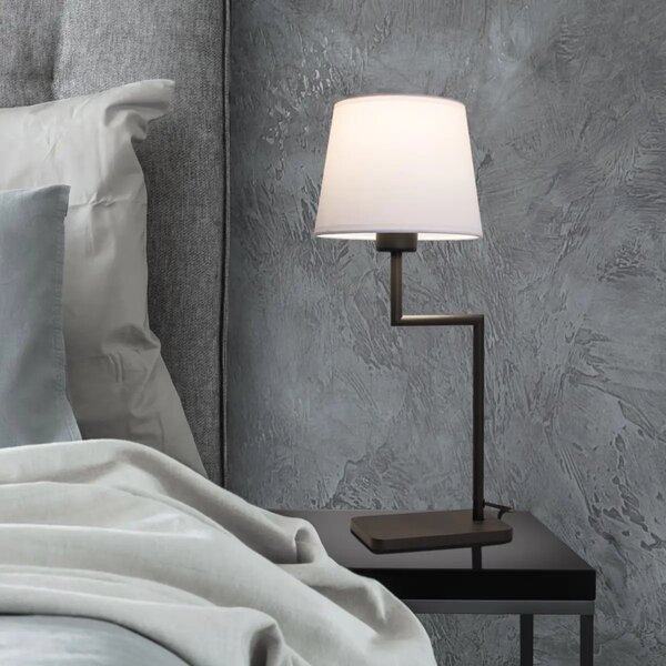 Dizajnová stolová lampa Flex – Matná čierna
