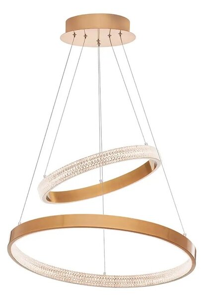 LED luster Preston 2 60 zlaté – Zlatá