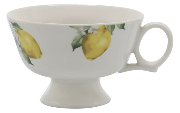 Porcelánový hrnček s citrónmi Maison Limone Blossom - 12 * 8 cm / 310ml - Chic Antique