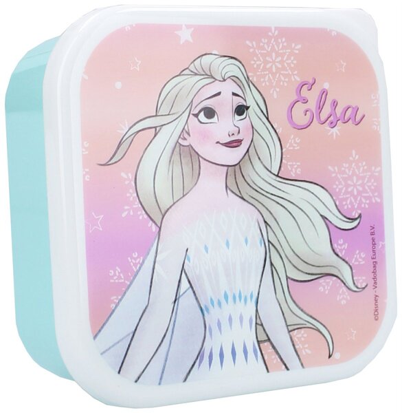 Desiatové boxy Ľadové kráľovstvo - Frozen - motív Elsa a Olaf – súprava 3ks