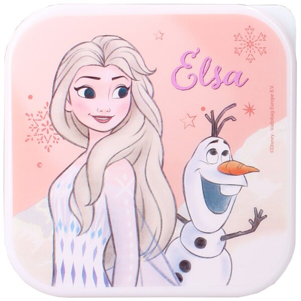 Desiatové boxy Ľadové kráľovstvo - Frozen - motív Elsa a Olaf – súprava 3ks