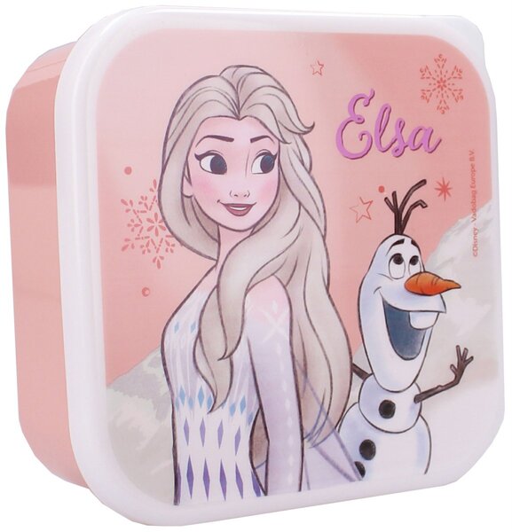 Desiatové boxy Ľadové kráľovstvo - Frozen - motív Elsa a Olaf – súprava 3ks