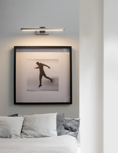 LED nástenné svietidlo Marnell 37.6 nikel – Sivá