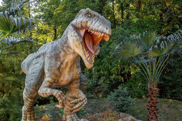 Samolepiaca vliesová fototapeta Model Tyranosaura Rexa 375 x 250 cm