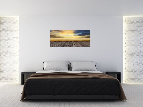 Obraz - Mólo s výhľadom (120x50 cm)