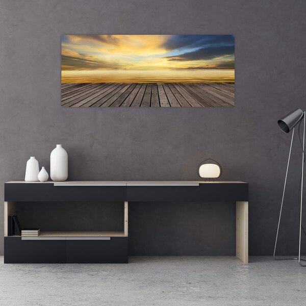 Obraz - Mólo s výhľadom (120x50 cm)