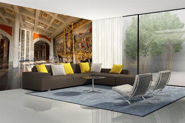 DIMEX | Vliesové fototapety na stenu Bazilika Matky Božej Bolestnej MS-5-0883 | 375 x 250 cm | vicefarebná, biela, oranžová, šedá
