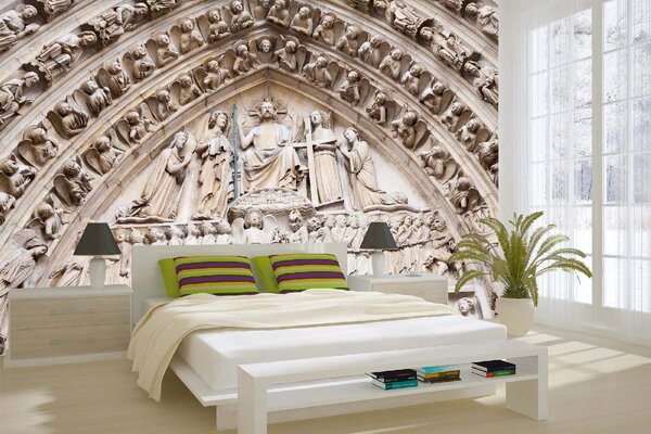 DIMEX | Vliesové fototapety na stenu Notre-Dame IV. MS-5-1171 | 375 x 250 cm | béžová