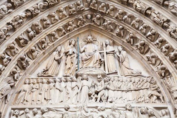 DIMEX | Vliesové fototapety na stenu Notre-Dame IV. MS-5-1171 | 375 x 250 cm | béžová