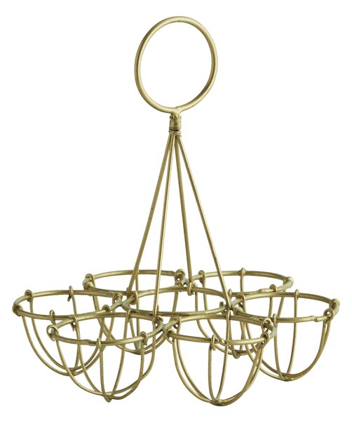 Drôtený stojan na vajíčka Antique Brass