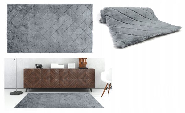 Dekorstudio Kožušinový koberec OSLO TX design - Sivý Rozmer koberca: 80x140cm
