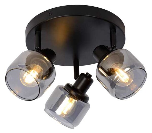 Lucide 77979/13/30 BJORN stropné bodové svietidlo D380mm 3xE14 - čierna